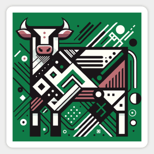 Abstract Animal Cow 2 Magnet